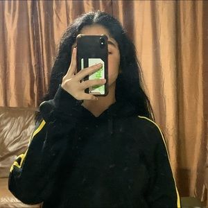 black and yellow hoodie